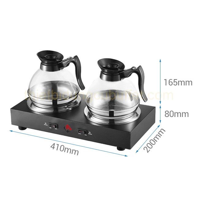 Kích thước bếp hâm cafe Winners và bình đựng cà phê Klnox CF23-B17 Kích thước bếp hâm cafe Winners và bình đựng cà phê Klnox CF23-B17