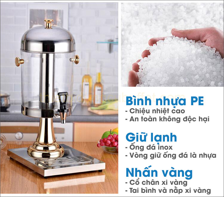 Bình đựng nước hoa quả giá rẻ 1 ngăn 8 lít Bình đựng nước hoa quả giá rẻ 1 ngăn 8 lít
