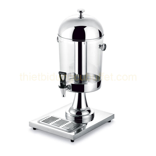 Bình đựng nước trái cây có tai 1 ngăn 8 lít cổ chân inox BC2213-1