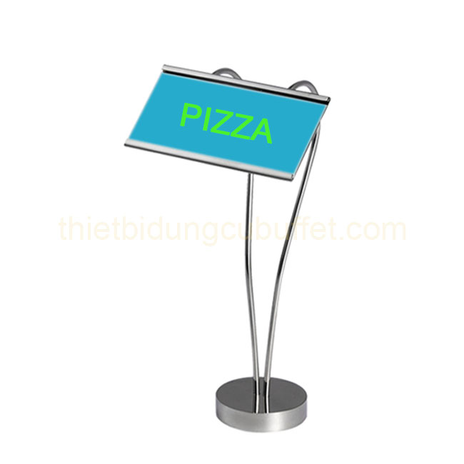 Cây kẹp menu inox hình tim cao 200 CM66-200