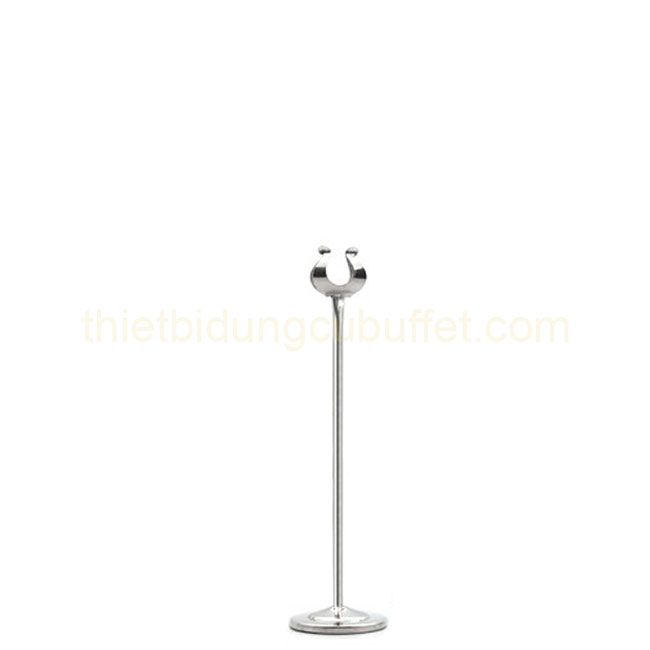 Cây menu đứng kẹp số bàn inox cao 250 mm CM6625