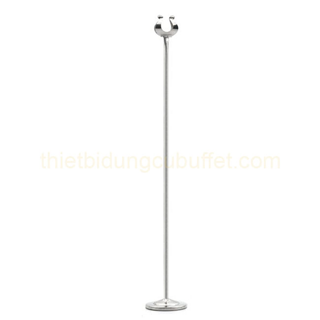 Cây menu đứng kẹp số bàn inox cao 410 mm CM6641