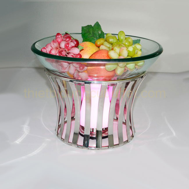 Chân đế inox hình trụ tròn vừa 3 cấp CDT-18