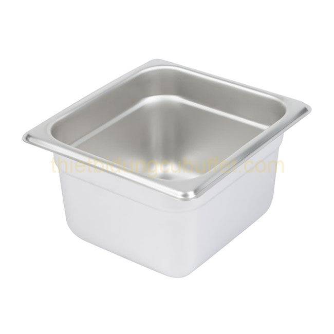 Khay 1/6 inox 304 có ngấn chống kẹt sâu 100 mm 5ST16304-100