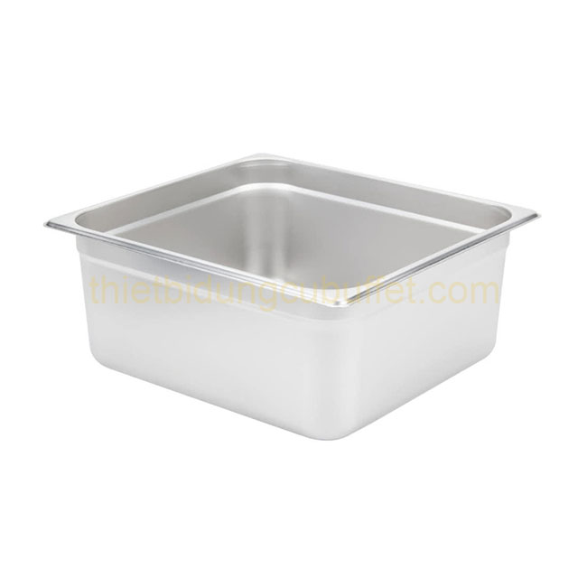 Khay 2/3 inox 304 có ngấn chống kẹt sâu 150 mm 5ST23304-150