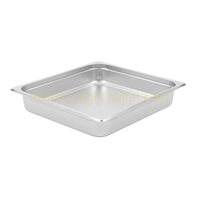 Khay 2/3 inox 304 có ngấn chống kẹt sâu 65 mm 5ST23304-65