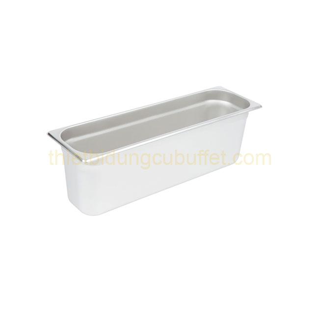 Khay 2/4 inox 304 có ngấn chống kẹt sâu 150 mm 6ST24304-150