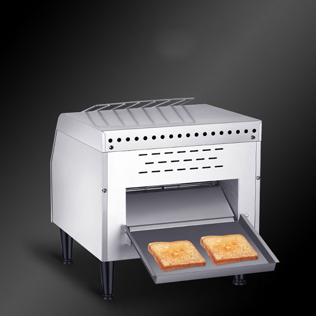 Mặt sau có khay hứng bánh mì sandwich