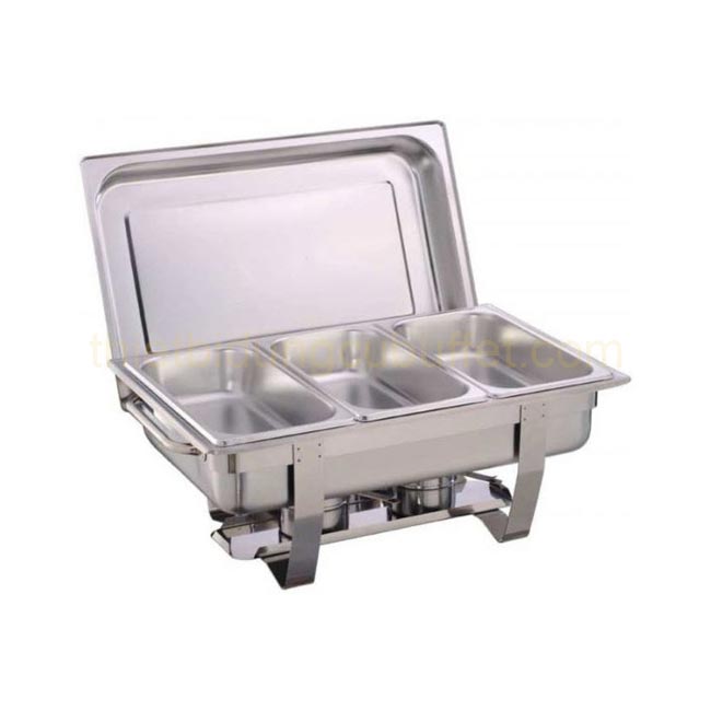 Nồi buffet chữ nhật giá rẻ 3 ngăn nắp rời AT771L63-3