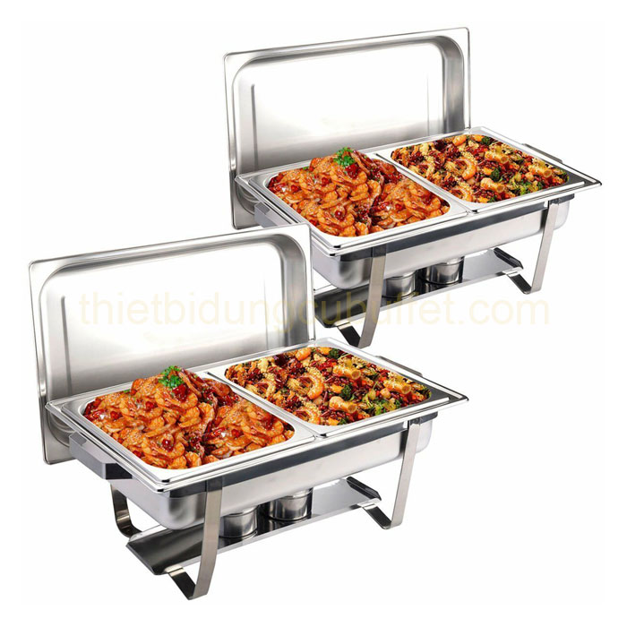 cho thuê nồi hâm buffet 2 ngăn