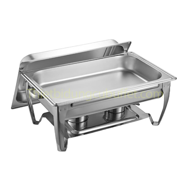Nồi hâm buffet giá rẻ chữ nhật 1 ngăn nắp rời NF2110-1