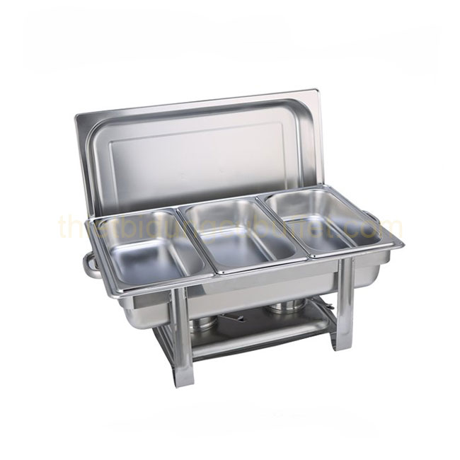 Nồi buffet chữ nhật giá rẻ 3 ngăn nắp rời NF2111-3