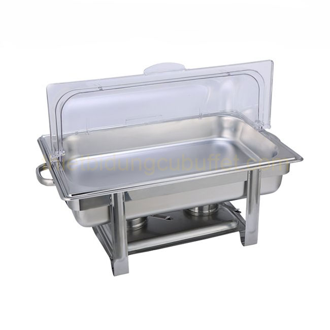 Nồi buffet chữ nhật nắp PC 1 ngăn giá rẻ NF2112-1