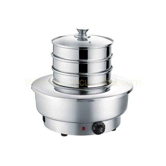 Nồi hấp dimsum điện 3 tầng hình tròn ND0501