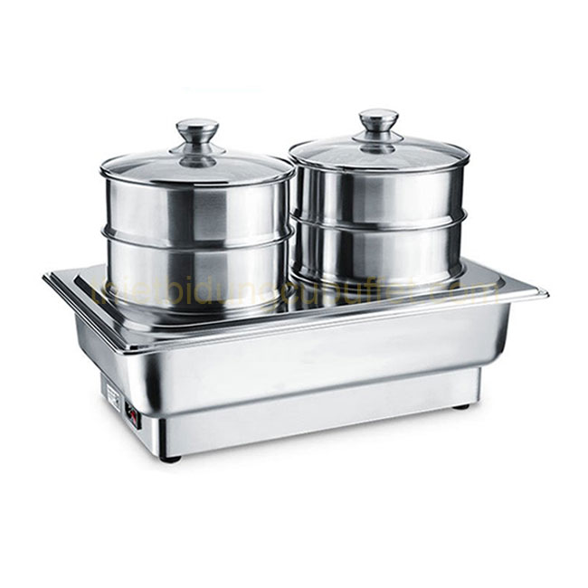 Nồi hấp dimsum điện 2 tầng hình chữ nhật ND0511