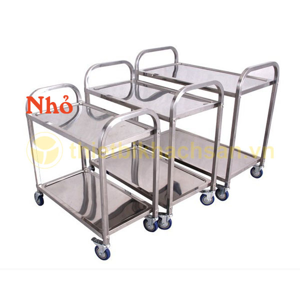 Xe đẩy inox 2 tầng loại nhỏ XA1601