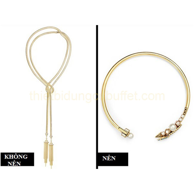 Trang sức lộng lẫy trong bữa tiệc buffet