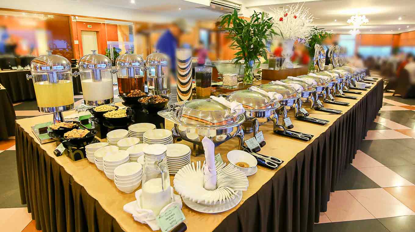 Hình ảnh sắp xếp khu vực đồ uống chỗ riêng biệt