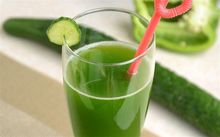 nước ép dưa leo ớt chuông xanh