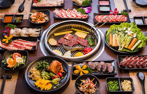 mô hình buffet nướng