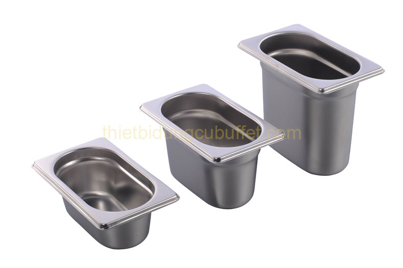 Khay đựng topping inox 1/9
