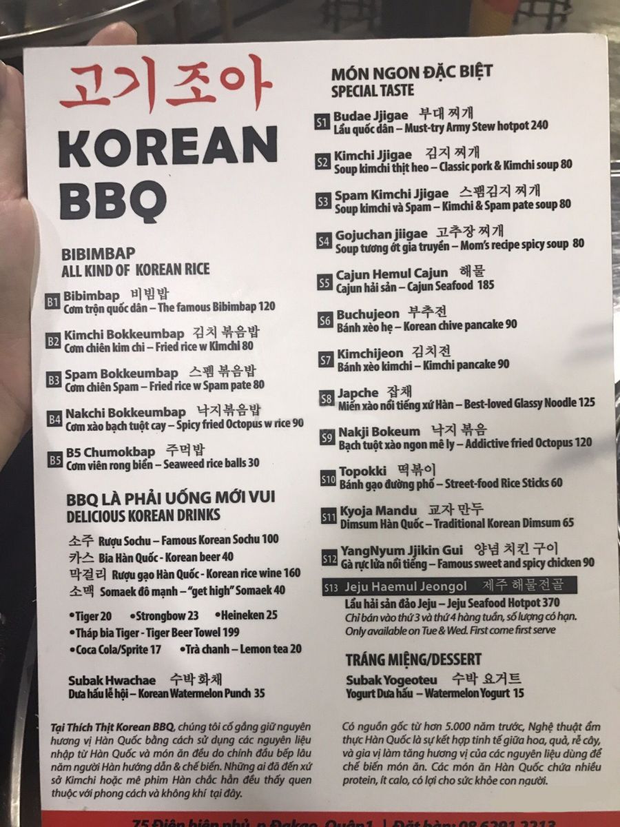 các món ăn Hàn Quốc bằng tiếng Anh các món ăn Hàn Quốc bằng tiếng Anh