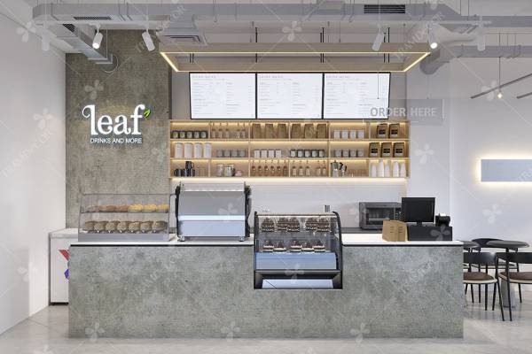 Mẫu quầy pha chế cafe phong cách hiện đại Mẫu quầy pha chế cafe phong cách hiện đại