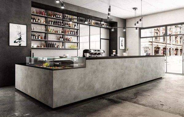 mẫu quầy cafe chữ L mẫu quầy cafe chữ L