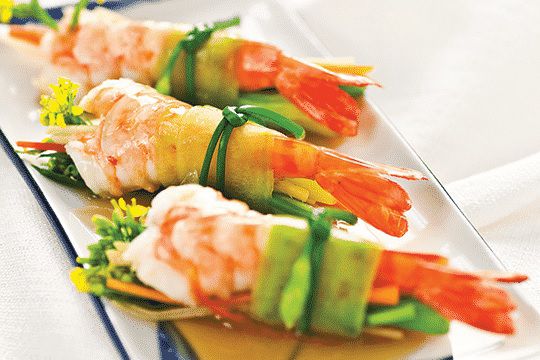 thực đơn ngồng cải hấp tôm