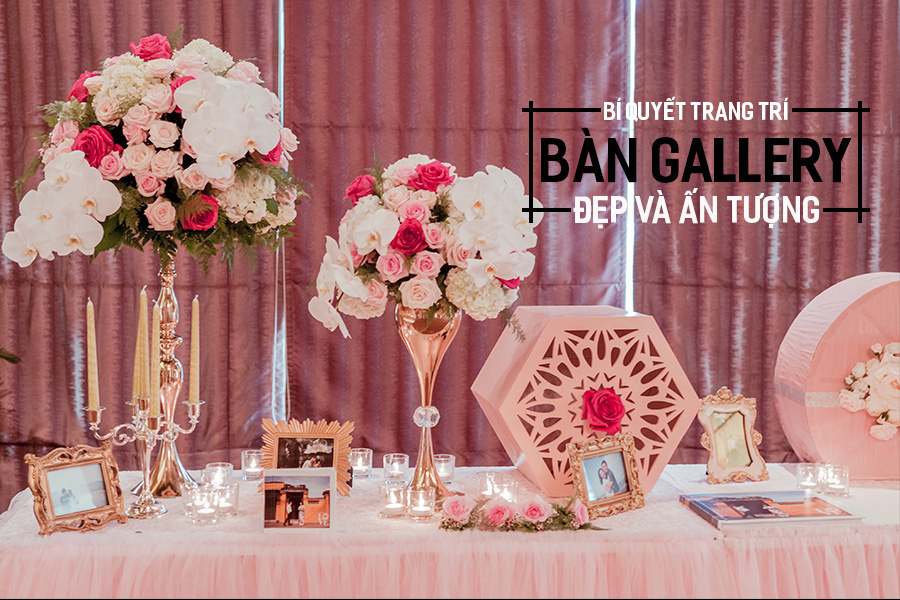 trang trí bàn tiệc cưới tại nhà