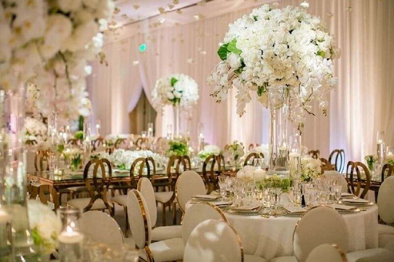 phong cách trang trí tiệc cưới